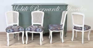 SE09 SL3 White Parisian Chair Damask Fabric In Seat 01